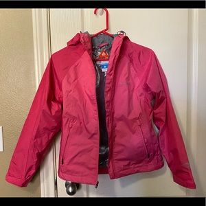 Pink Columbia raincoat